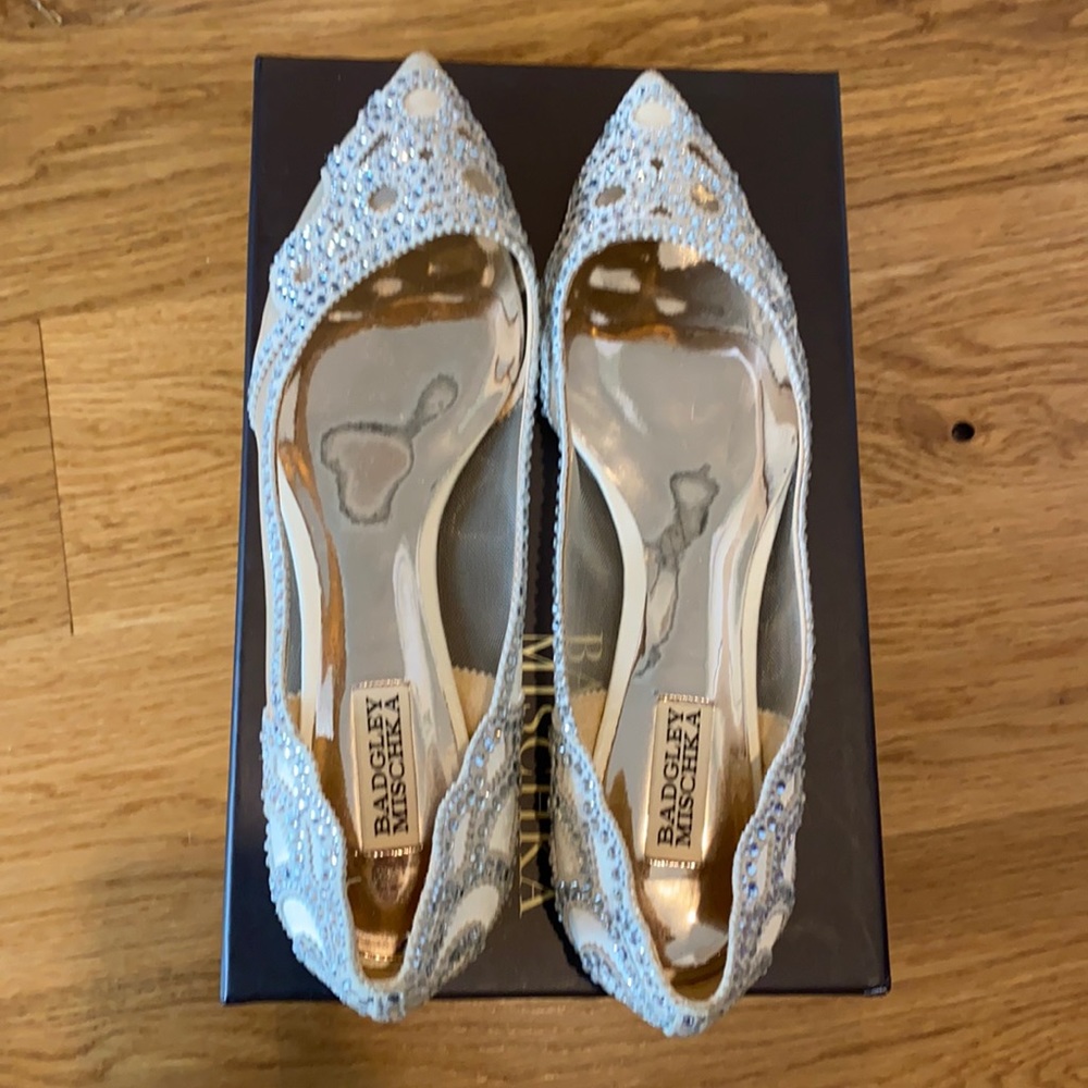 Badgley Mischka ‘Gigi’ bridal flats
